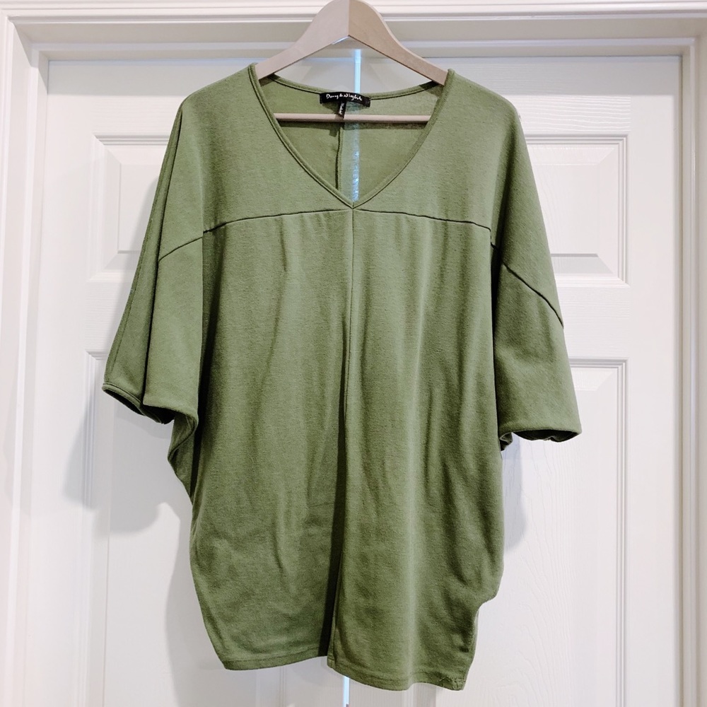 Day & Night Oversized Green Tunic